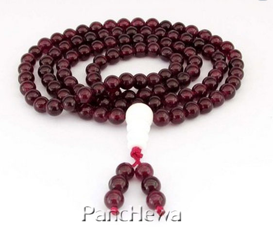 สร้อยประคำ โกเมน (Red Garnet Tibet)