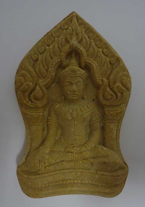 "เคาะเดียว" พระยอดขุนพลบ้านค่าย เนื้อว่าน ตระกรุดเงิน+ ฝังพรอย 