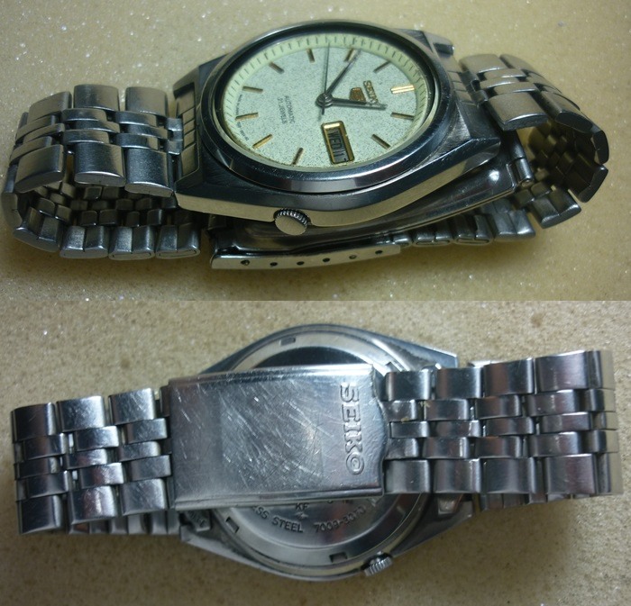 นาฬิกาข้อมือ SEIKO AUTOMATIC หน้าปัดเรืองแสง ของแท้