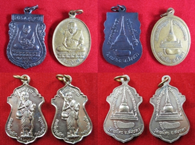 4 เหรียญ 129 จ้า >>> หลวงปูทวด วัดพะโค๊ะ สวย ๆ ชุด 4 เหรียญสุดคุ้ม