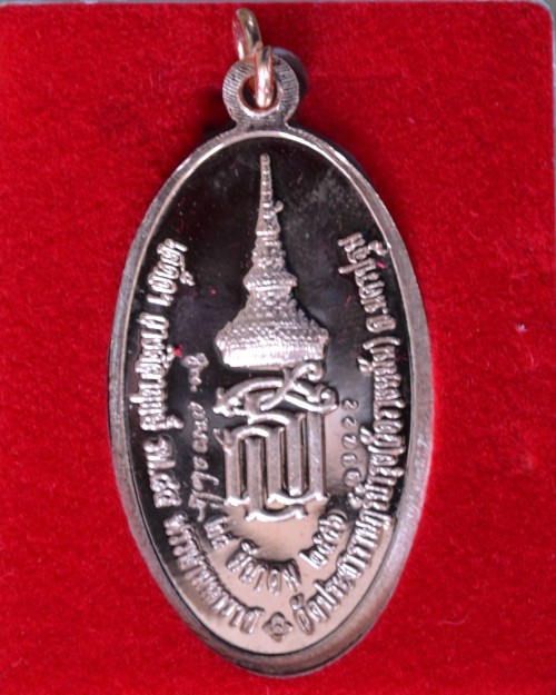 เหรียญหลวงปู่แผ้ว ปวโร (ใบขี้เหล็กหลวง) หลังพระนามาภิไธย "ส.ธ." (เนื้อทองแดง)
