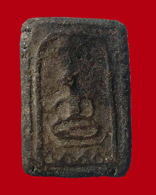 สมเด็จพระพุทธหลวงพ่อพริ้ง พิมพ์นั่งบัว วัดบางประกอก เนื้อผงเทา 