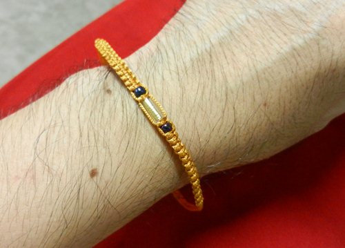 5เส้น เริ่ม 111-<< สายผูกข้อมือถัก หลวงปู่แผ้ว ปวโร. วัดกำแพงแสน จ.นครปฐม #2