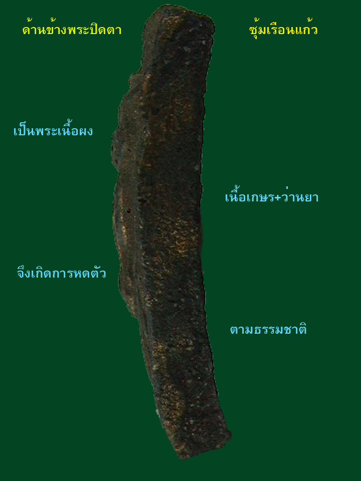 พระปิดตาซุ้มเรือนแก้ว ฐานสิงห์ หลวงปู่เฮี้ยงวัดป่าอรัญญิกาวาส ชลบุรี