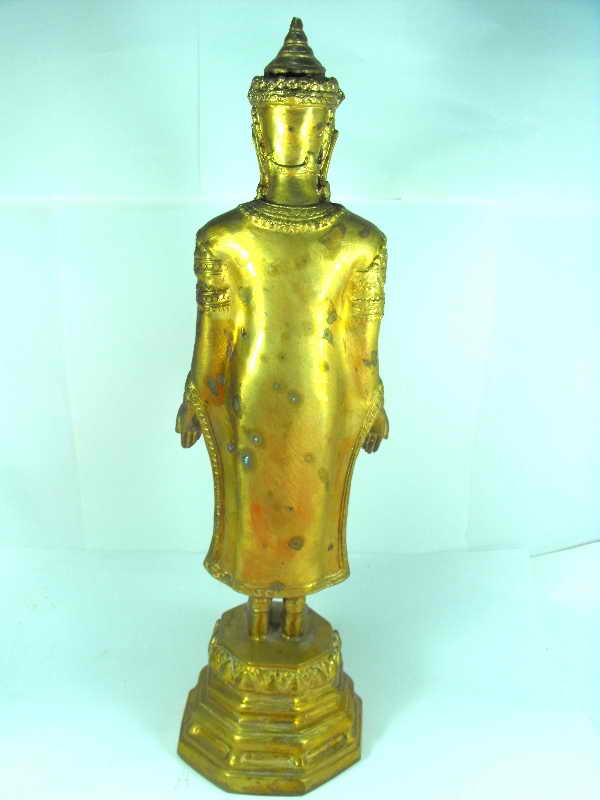 พระบูชาพิมพิ์เปิดโลก วัดพระปฐมเจดีย์"รุ่นปี34"เนื้อทองแดง สูง13.5นิ้ว