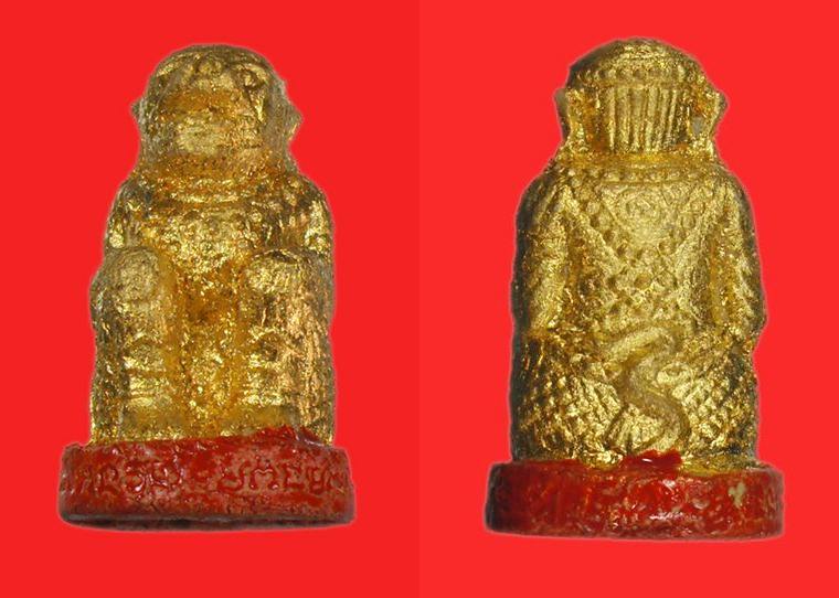 > หนุมานชมพูนุช ปิดทอง ลงชาดแดง หลวงปู่หมุน วัดบ้านจาน วัดสุทัศน์จัดสร้าง ปี 43