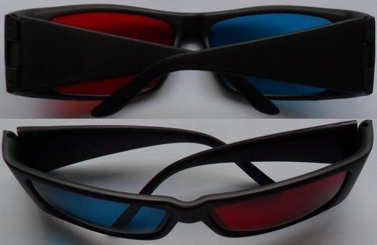 แว่นสามมิติ 3D แดง-ฟ้า สามารถใช้ได้กับจอทั่วไปทุกประเภท