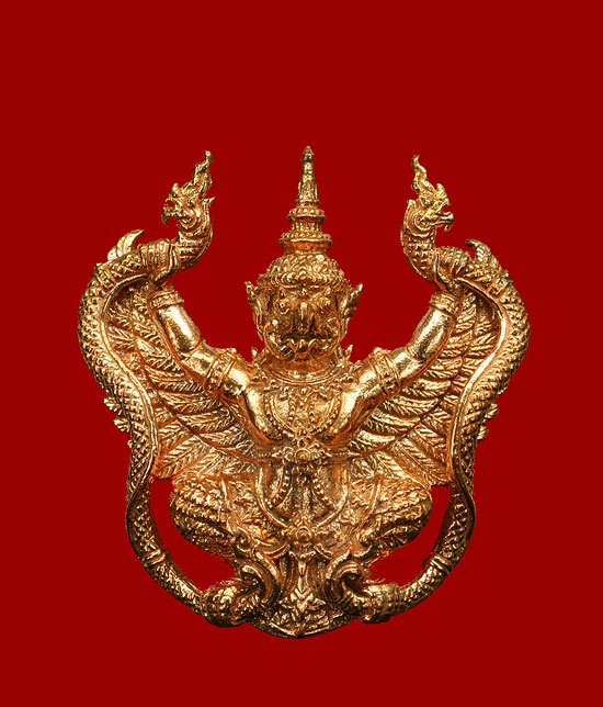พญาครุฑหยุดนาค เนื้อทองแดง รุ่นชนะมาร หลวงปู่เกลี้ยง วัดโนนแกด จ.ศรีสะเกษ หมายเลข 1143