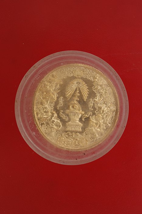 เหรียญ 55 ตระกูลแซ่ เฉลิมพระเกียรติ กะไหล่ทอง