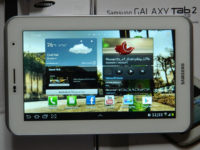 เคาะเดียว!!! Samsung Galaxy Tab 2 7.0 16GB 3G-WiFi Headset + Bluetooth Samsung Hm-1200