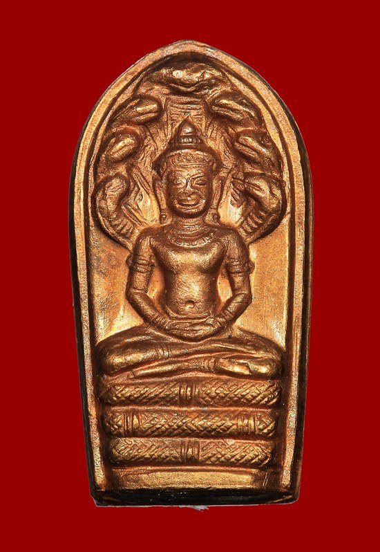 พระปรกใบมะขาม วัดระฆัง รุ่นแรก ปี39 เนื้อทองแดง