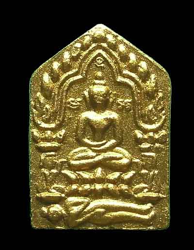 พระขุนแผนผ้าป่าพิมพ์เล็ก 46 ลพ สาคร วัดหนองกลับ (บล็อคนิยม) เนื้อว่านดอกทอง+ว่านสบู่เลือด 