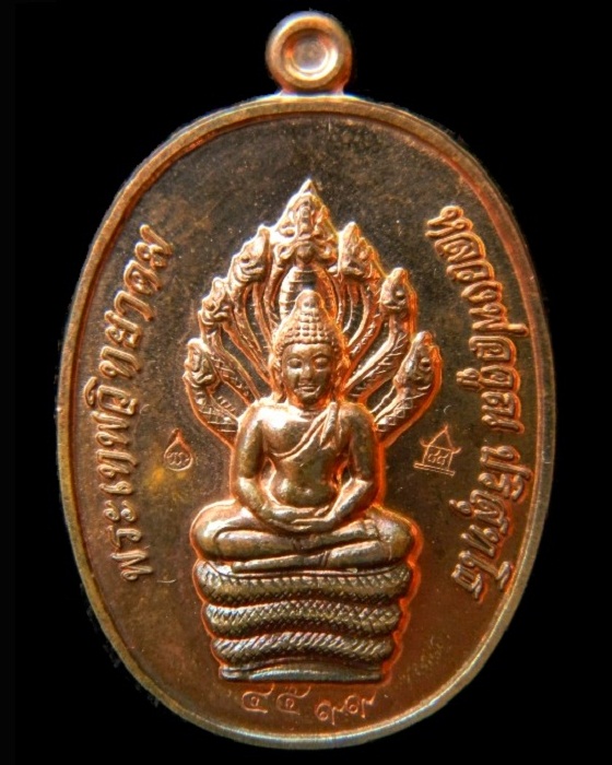 เหรียญพระนาคปรกปี53 ( รุ่นแรก ) วัดปรก เนื้อทองแดงกรรมการ ลพ.คูณ วัดบ้านไร่ ปลุกเสก หมายเลข ๔๕๙๙ 