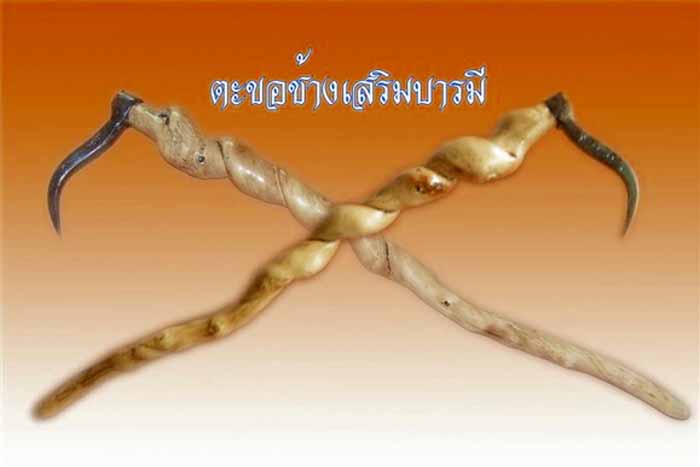 ตะขอช้าง จารึกพระคาถาหลวงพ่อเดิม พุทธสโร วัดหนองโพ เทพเจ้าแห่งเมืองสี่แคว "นะโมพุทธายะ"