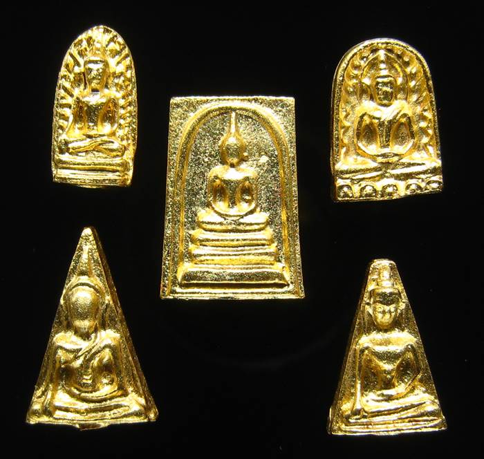 **พระเบญจภาคี ญสส.87 เนื้อสำริดกะหลั่ยทอง ปลุกเศก 9 วาระ เคาะเดียวแดง**BT71