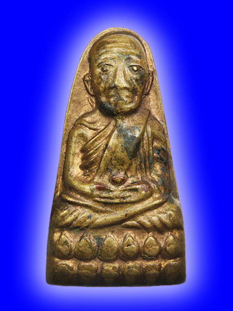 พระหลวงปู่ทวดพิมพ์ใหญ่ รุ่นทะเลซุง ปี2508 ทองแดงกะหลั่ยทอง