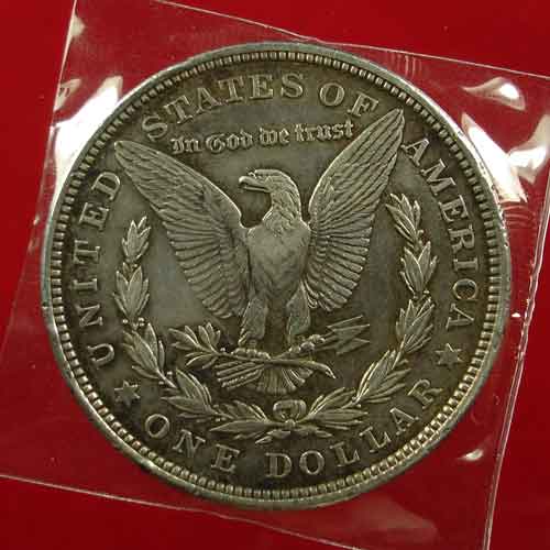 เหรียญ 1 ดอลลาร์ (ONE DOLLAR) ประเทศสหรัฐอเมริกา เนื้อเงิน ปี คศ.1921 