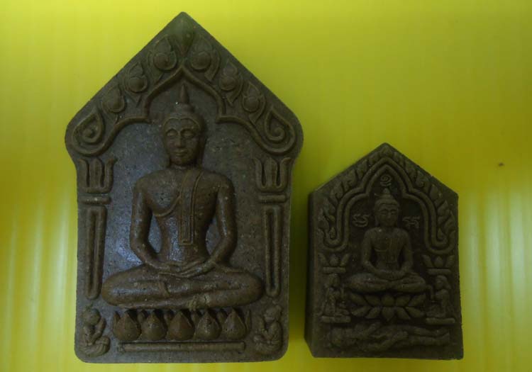 พระขุนแผนเทพนิมิต ผงพรายกุมาร เนื้อว่าน 108 แพ็คคู่ พิมพ์ใหญ่ + พิมพ์เล็ก 
