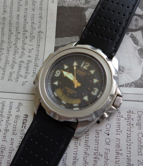 CASIO ของแท้ ดำน้ำ water resistant 100 M / STAINLESS STEEL JAPAN