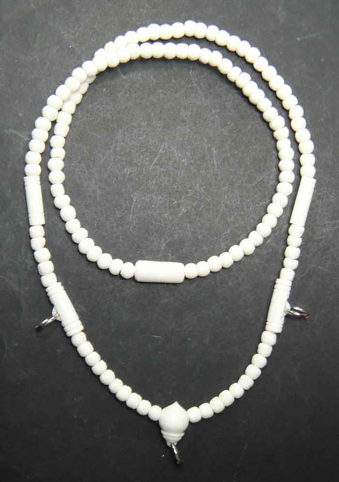 สร้อยลูกประคำกระดูกช้างสุภาพบุรุษ/สุภาพสตรี ( Elephant Bone Buddhist Prayer Beads Mala Necklace) 