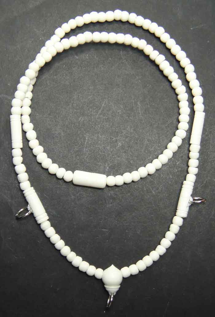 สร้อยลูกประคำกระดูกช้างสุภาพบุรุษ/สุภาพสตรี ( Elephant Bone Buddhist Prayer Beads Mala Necklace)