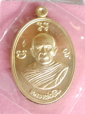 เหรียญผูกพัทธสีมาย้อนยุค หลวงปู่ทิม วัดระหารไร่ เนื้อทองฝาบาตร รุ่นบูชาครูเลข 5036