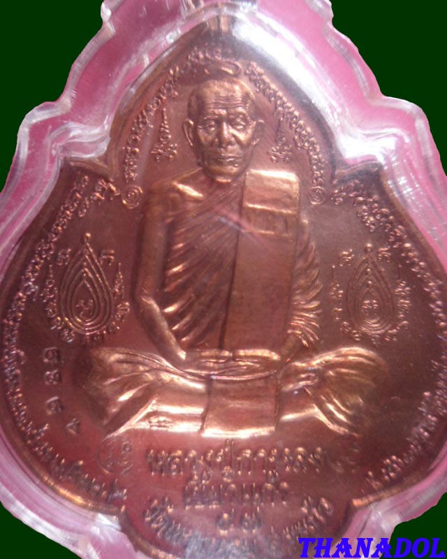 หลวงปู่กาหลง เขี้ยวแก้ว วัดเขาแหลม เหรียญนารายณ์พลิกแผ่นดิน เนื้อทองแดง ตอก2โค๊ด รันno.4989