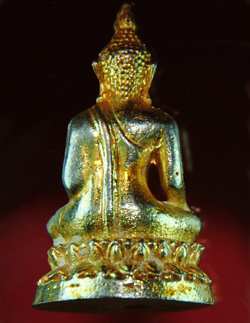 รูปหล่อพระพุทธปางมารวิชัย สูง 1 นิ้วกะหลั่ยทองสวยๆ ครับ
