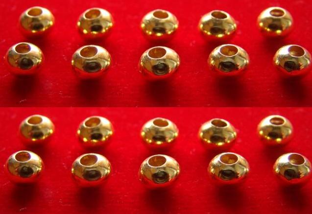 เม็ดทองกลม 90 % ขนาด 6 mm จำนวน 20 เม็ด