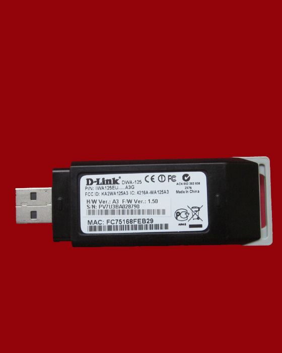 อัพเกรดอะแดปเตอร์ไร้สาย D-Link ® Wireless รุ่นDWA-125