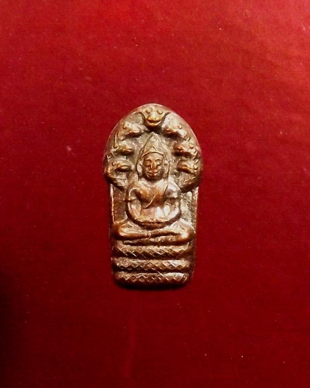 พระนาคปรกใบมะขาม หลวงปู่เจียม อติสโย +การ์ดปี 40