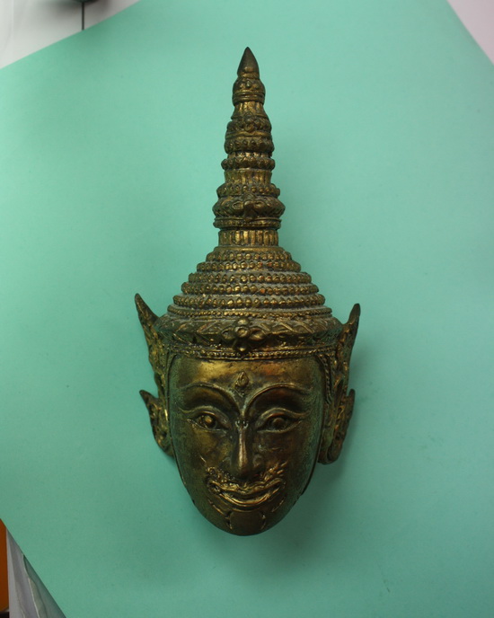 เศียรพระลักษณ์หน้าทอง ตั้งบูชา หลวงปู่กาหลงเขี้ยวแก้ว หมายเลข 497