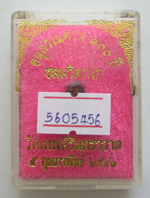 นาคปรกใบมะขามท่านเจ้าคุณนรฯ วัดเทพศิรินทร์ รุ่น 100 ปี สวยดีมีอนาคต พร้อมบัตรรับรอง กล่องเดิม