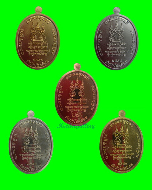 เหรียญหลวงปู่บุญหนา รุ่นเจริญพร ชุดกรรมการเล็ก กล่องเดิม (5 เหรียญ)