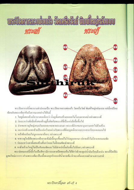 หนังสือ ข้อแตกต่างระหว่าง พระปิดตาเนื้อผง แท้-เก๊