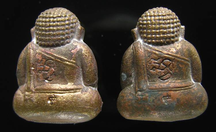 **ทีเดียว 2 องค์ *พระสังกัจจายน์ สมเด็จญาณฯ วัดบวรฯ ปี 43 เนื้อนวะ เลข 265 และ 298 เคาะเดียวแดง**