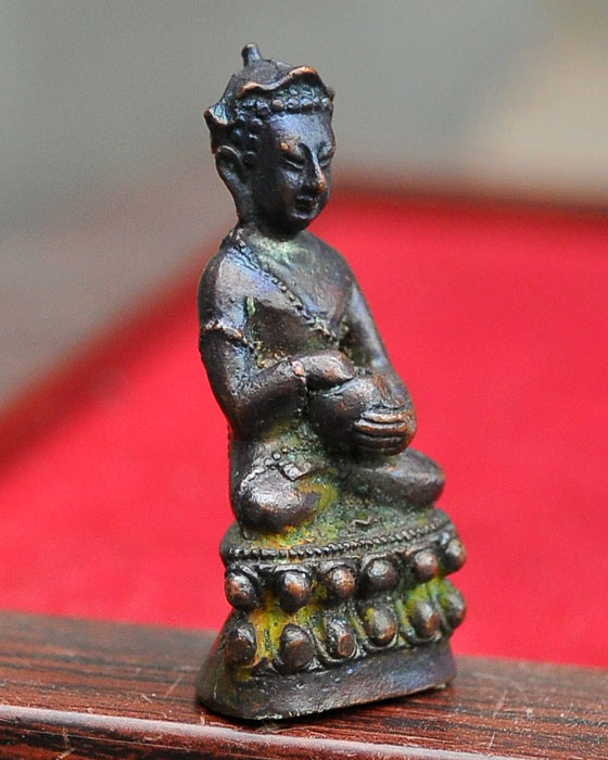 พระกริ่ง รุ่น ๑ หยดน้ำมนต์ (แช่น้ำมนต์) หลวงปู่คำบุ วัดกุดชมภู