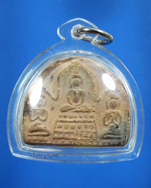 พระเนื้อดิน หลังจาร ไม่ทราบที่ 