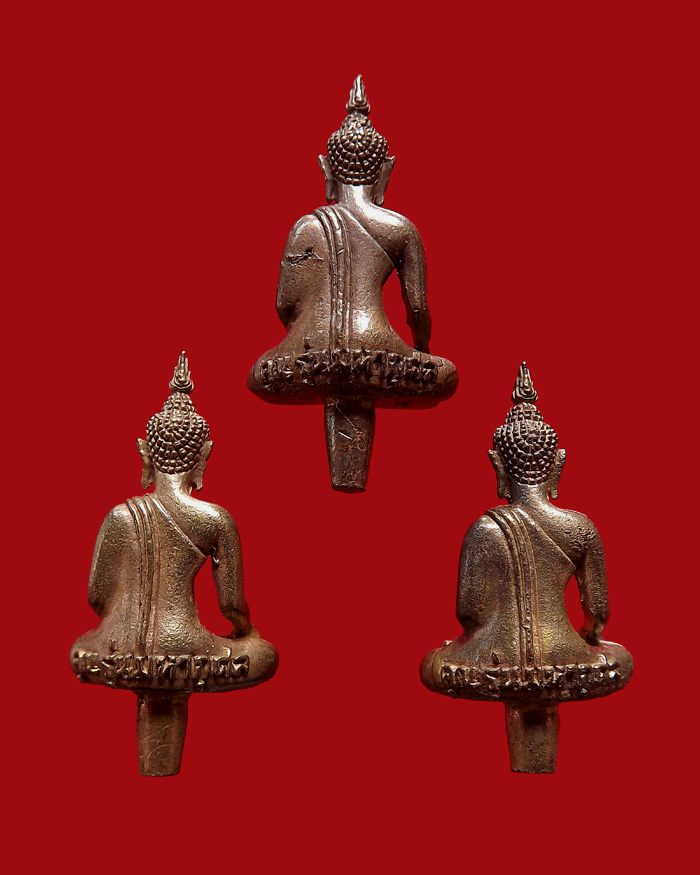 พระยอดธง รุ่นคูณมหากุศล ปี2540 เนื้อนวะโลหะ ตอกโค๊ต 3 องค์ ชุดที่1