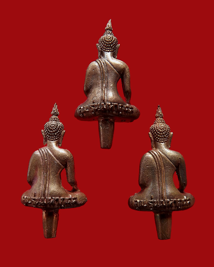 พระยอดธง รุ่นคูณมหากุศล ปี2540 เนื้อนวะโลหะ ตอกโค๊ต 3 องค์ ชุดที่2