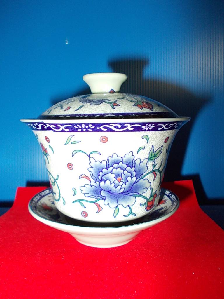 ถ้วยชาจีนลายดอกไม้