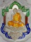 เหรียญไตรมาส 55เนื้อเงินลงยาชุดกรรมการหลวงปู่ฮก