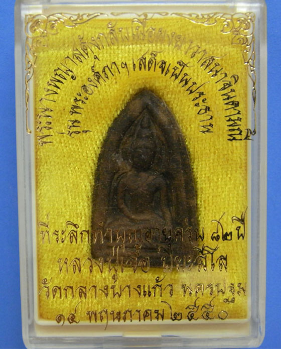 สดุ้งกลับหลวงปู่เจือ เนื้อผงยาวาสนาจินดามณี ปี 2550