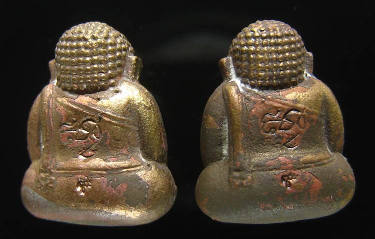 **ทีเดียว 2 องค์ *พระสังกัจจายน์ สมเด็จญาณฯ วัดบวรฯ ปี 43 เนื้อนวะ เลข 248 และ 397 เคาะเดียวแดง**