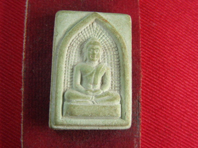 "จ่าสันต์" แดงเคาะเดียว/พระพุทธ ผงหยก  วัดธรรมมงคล