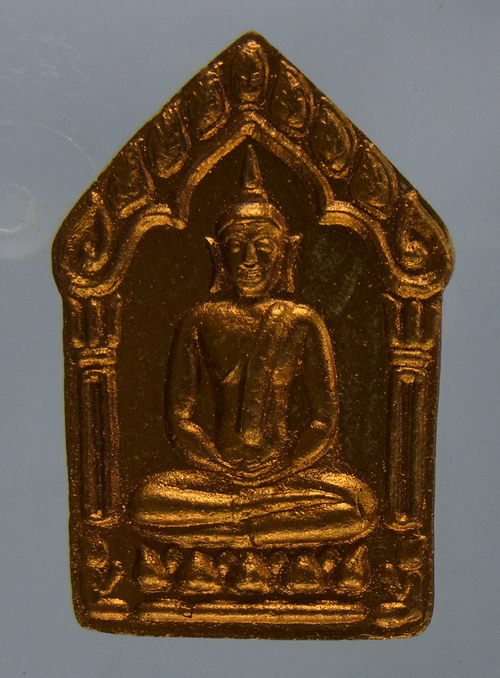ขุนแผนผ้าป่า ปี 46 เนื้อว่านดอกทอง พิมพ์ใหญ่ ทาบอร์น หลังตะกรุดทองแดงคู่ หายากสวยๆครับ (2)