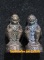 หนุมานมหาปราบไพรี หลวงปู่บัว วัดเกาะตะเคียน จ.ตราด เนื้อสัมฤทธิ์ก้นอุดสีผึ้ง กล่อง คู่ที่ 7
