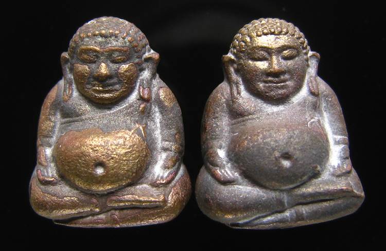 **ทีเดียว 2 องค์ *พระสังกัจจายน์ สมเด็จญาณฯ วัดบวรฯ ปี 43 เนื้อนวะ เลข 218 และ 302 เคาะเดียวแดง**