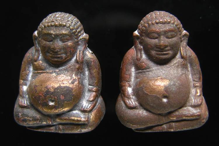 **ทีเดียว 2 องค์ *พระสังกัจจายน์ สมเด็จญาณฯ วัดบวรฯ ปี 43 เนื้อนวะ เลข 201 และ 386 เคาะเดียวแดง**