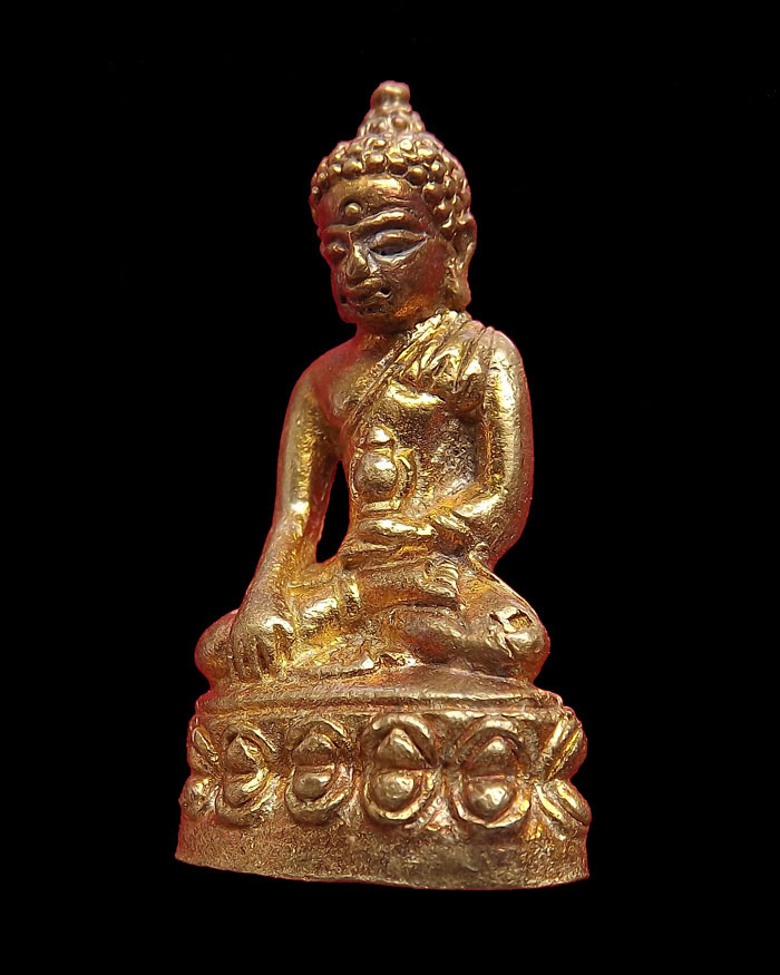 พระกริ่งเฉลิมพล วัดช้างให้ รุ่นสร้างโรงพยาบาลโคกโพธิ์ ปี2539 เนื้อทองทิพย์ องค์ที่3